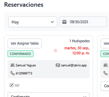 Optimizar las reservas de mesas